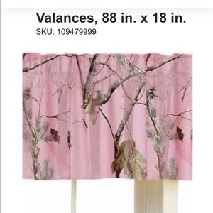 Realtree Pink Camo Valences